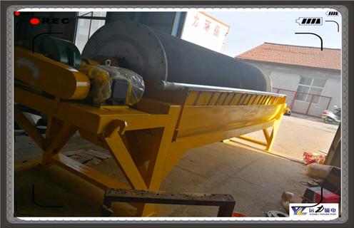 磁選機，幹式永磁筒式磁選機，幹式永磁筒式弱磁場磁選機結構圖