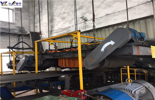 自卸式電磁除鐵器，北京自卸式電磁除鐵器配電箱電流_北京自卸式電磁除鐵器配電箱廠家配件_型號及工作視頻