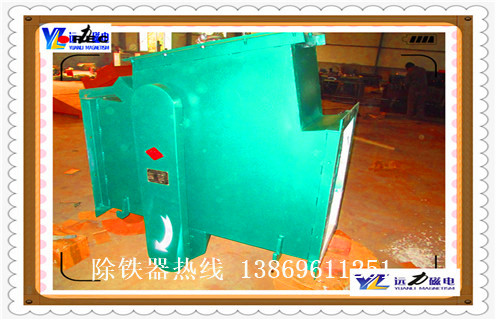 液體管道除鐵器，液體漿料管道式除鐵器_遠力液體漿料管道式除鐵器12000高斯 可定製工作原理_安裝示意圖 