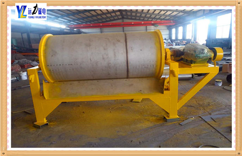幹式強磁磁選機，雲南幹式高強磁筒式磁選機_結構工作原理圖_雲南幹式高強磁筒式磁選機如何調整及工藝流程圖