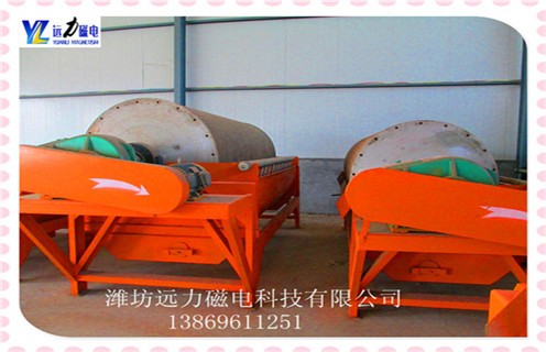永磁筒式磁選機，濟南永磁筒式磁選機_遠力濟南永磁筒式磁選機批發生產廠家的結構磁場分布圖