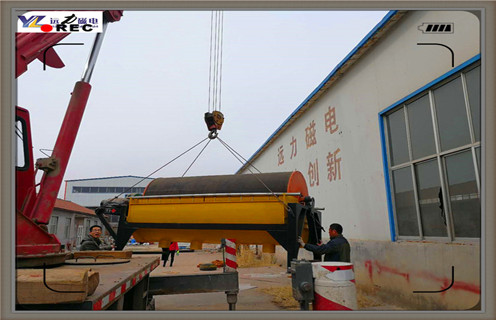 永磁筒式磁選機，江西永磁筒式磁選機_江西永磁筒式磁選機是不是強磁底部特點廠家保證_江西永磁筒式磁選機價格