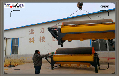 永磁濕式磁選機，四川永磁濕式磁選機_遠力四川永磁濕式磁選機的結構磁場分布圖